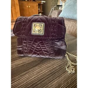 Catherine Malandrino Velvet Convertible Crossbody/Top Handle Bag